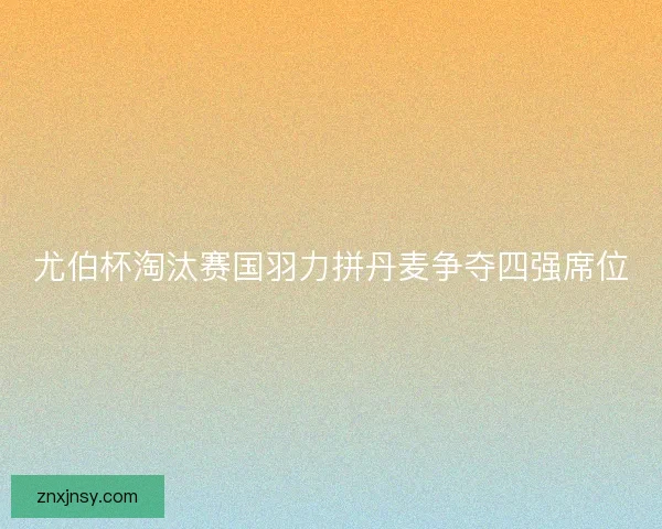 尤伯杯淘汰赛国羽力拼丹麦争夺四强席位